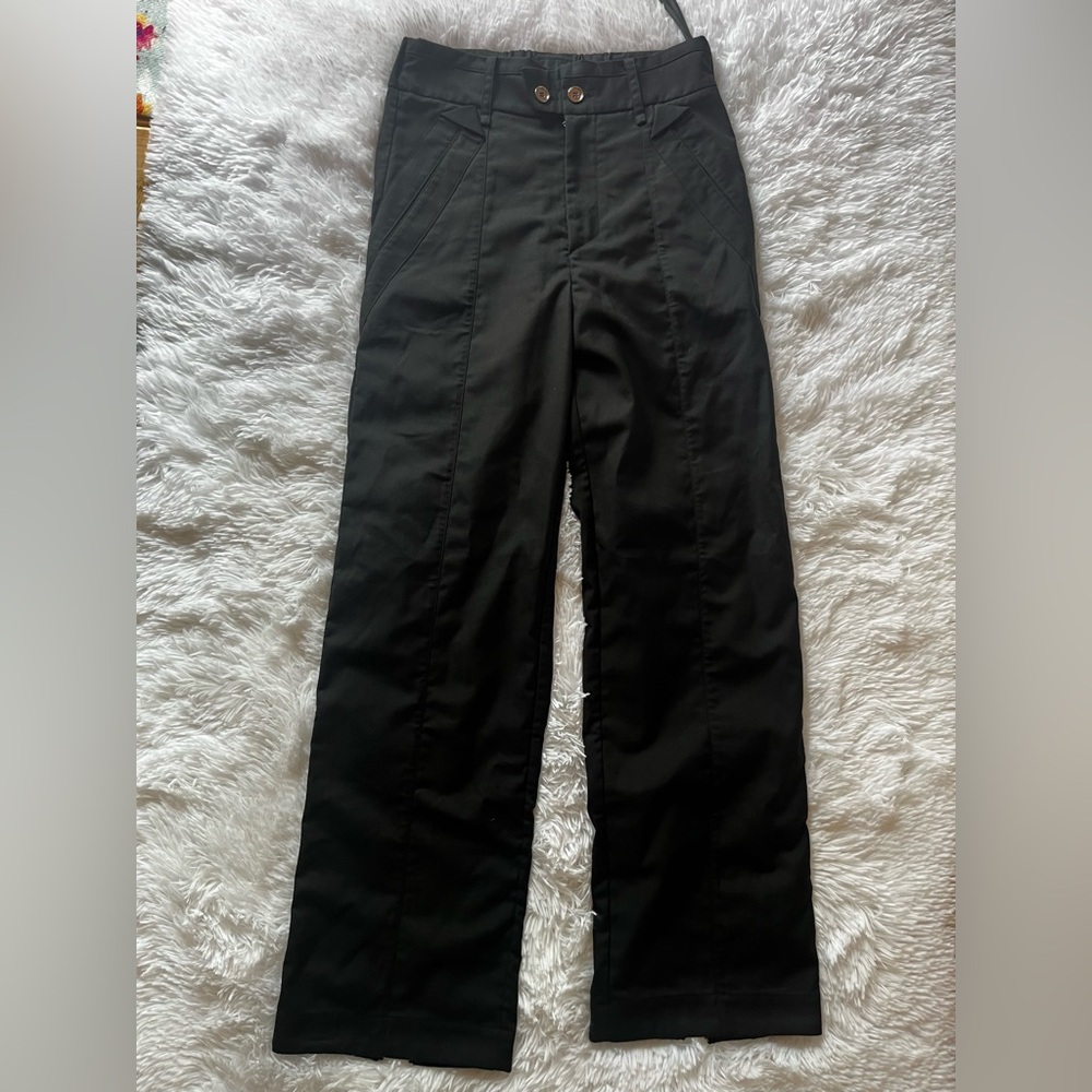 Tiwilltwang Pants Size Small Long Black Wide Leg